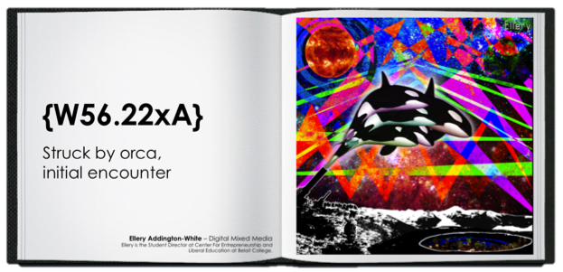Struck by Orca: ICD-10 Illustrated